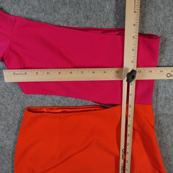 Lovers Friends Dress Womens Extra Small Rowan Mini Cut Out Off Shoulder Pink - Picture 10 of 15